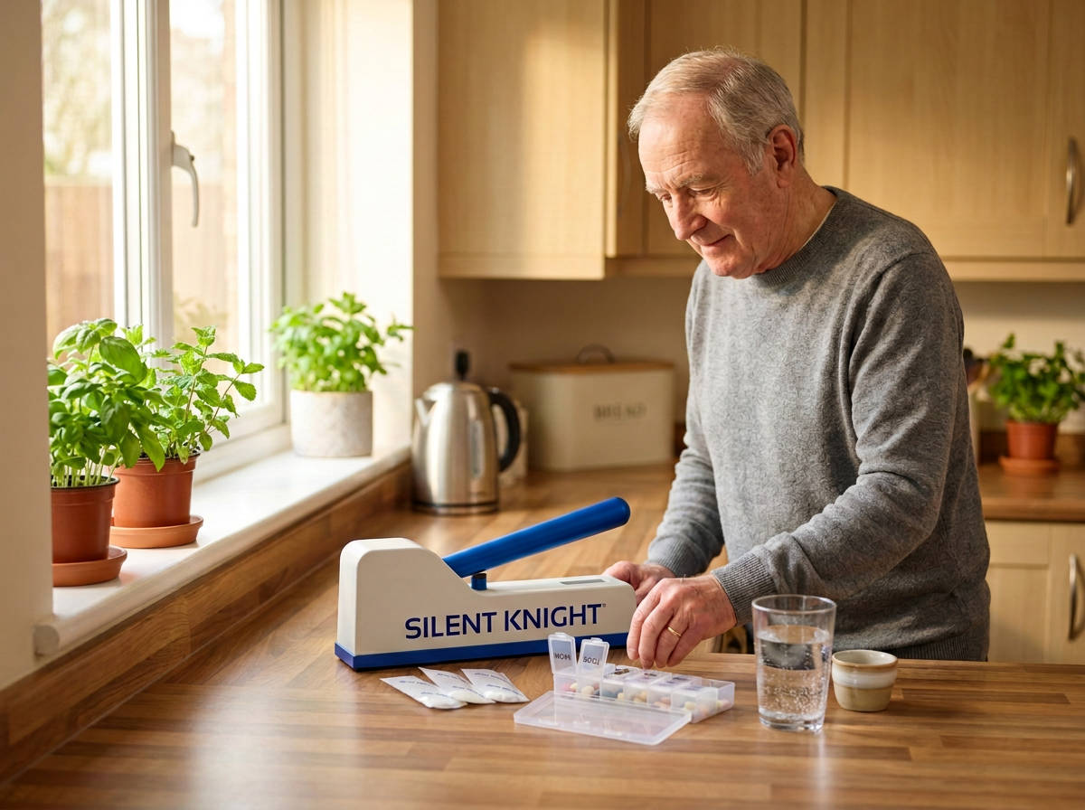 Home Use — Silent Knight tablet crusher